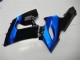 2005-2006 Kawasaki ZX6R Motorcycle Fairing Kits - Blue Glossy Black Canada Websites