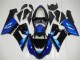 2005-2006 Kawasaki ZX6R Motorcycle Fairing Kits - Blue Glossy Black Canada Websites