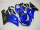 2005-2006 Kawasaki ZX6R Motorcycle Fairings - Blue Matte Black Canada Websites