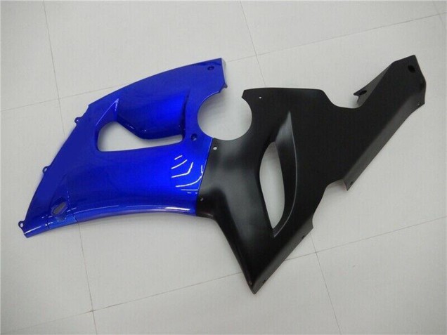 2005-2006 Kawasaki ZX6R Motorcycle Fairings - Blue Matte Black Canada Websites