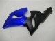 2005-2006 Kawasaki ZX6R Motorcycle Fairings - Blue Matte Black Canada Websites