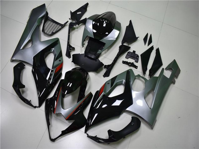 2005-2006 Suzuki GSXR 1000 Motorcycle Fairing - Glossy Black Silver Canada Websites