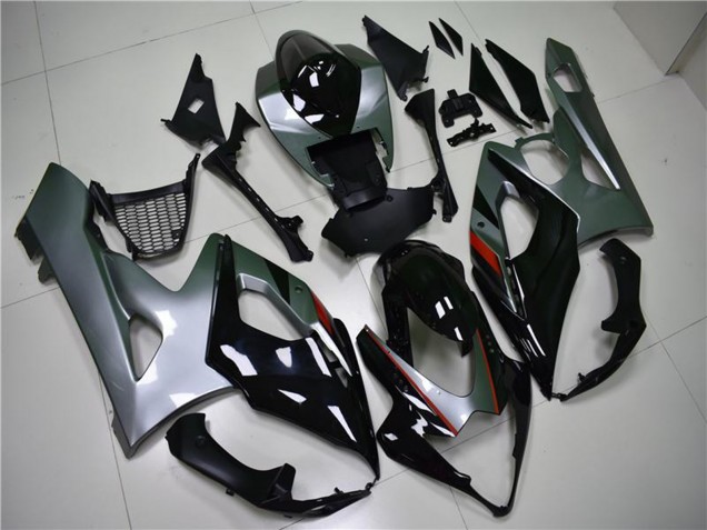 2005-2006 Suzuki GSXR 1000 Motorcycle Fairing - Glossy Black Silver Canada Websites