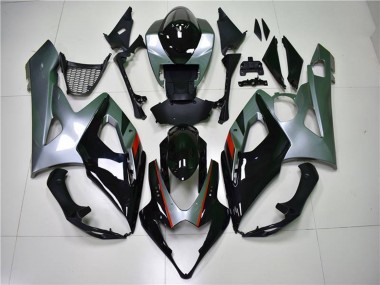 2005-2006 Suzuki GSXR 1000 Motorcycle Fairing - Glossy Black Silver Canada Websites