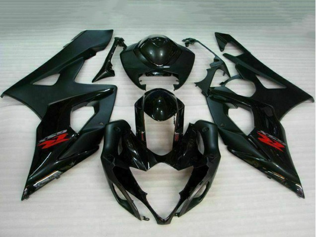 2005-2006 Suzuki GSXR 1000 Motorcycle Fairing - Glossy Black Matte Black Red Canada Websites