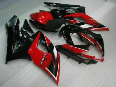 2005-2006 Suzuki GSXR 1000 Motorcycle Fairings - Red Glossy Black Matte Black Canada Websites