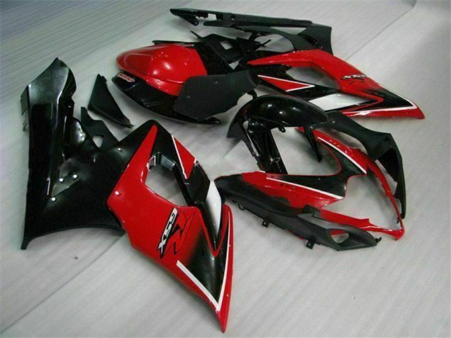 2005-2006 Suzuki GSXR 1000 Motorcycle Fairings - Red Glossy Black Matte Black Canada Websites