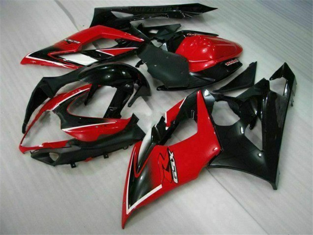 2005-2006 Suzuki GSXR 1000 Motorcycle Fairings - Red Glossy Black Matte Black Canada Websites
