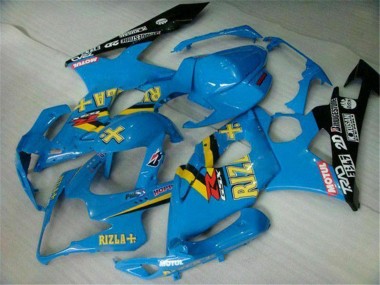 2005-2006 Suzuki GSXR 1000 Motorcycle Fairings - Blue Gold Black Rizla Canada Websites