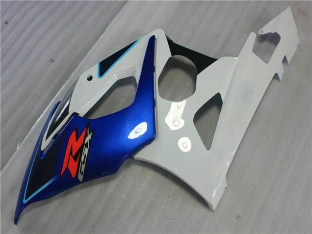 2005-2006 Suzuki GSXR 1000 Motorcycle Fairing Kits - White Blue Glossy Black Canada Websites