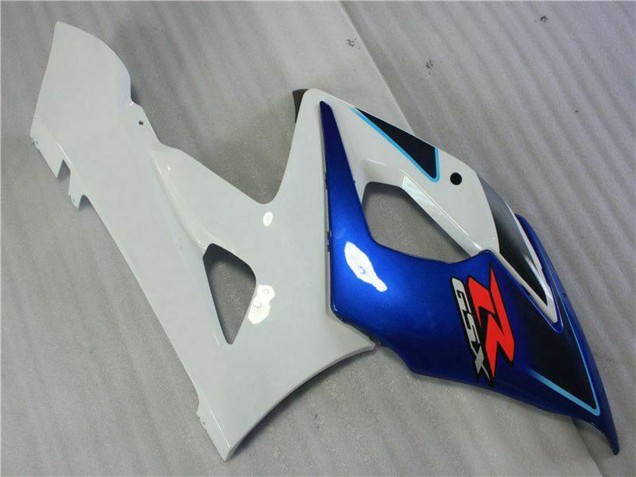 2005-2006 Suzuki GSXR 1000 Motorcycle Fairing Kits - White Blue Glossy Black Canada Websites