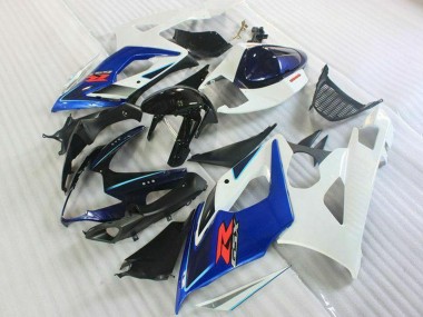 2005-2006 Suzuki GSXR 1000 Motorcycle Fairing Kits - White Blue Glossy Black Canada Websites