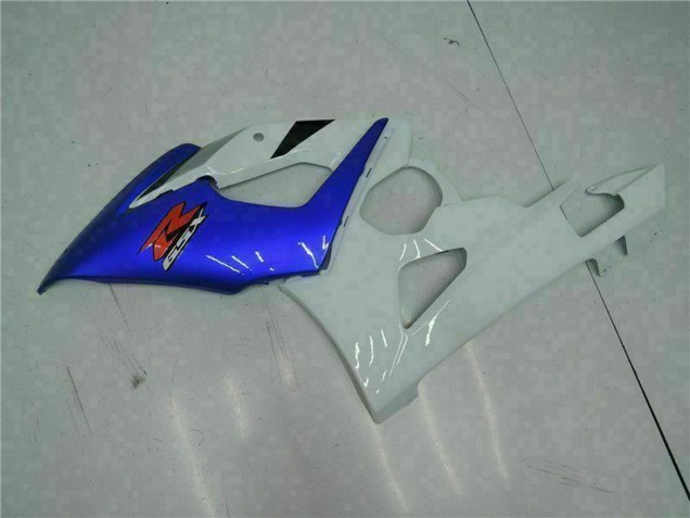 2005-2006 Suzuki GSXR 1000 Motorcycle Fairing - White Blue Glossy Black Canada Websites