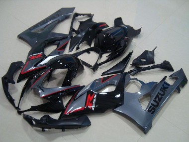2005-2006 Suzuki GSXR 1000 Motorcycle Fairings - Glossy Black Matte Black Red Canada Websites