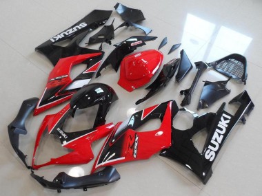 2005-2006 Suzuki GSXR 1000 Motorcycle Fairings - Red Glossy Black OEM Style Canada Websites