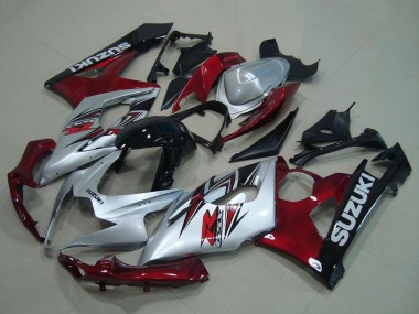 2005-2006 Suzuki GSXR 1000 Motorcycle Fairing - Silver Red Black Canada Websites