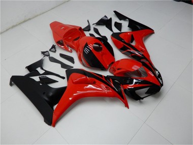 2006-2007 Honda CBR1000RR Motorcycle Fairings Kits - Red Glossy Black Canada Websites