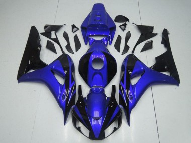 2006-2007 Honda CBR1000RR Motorcycle Fairing Kits - Blue Glossy Black Canada Websites