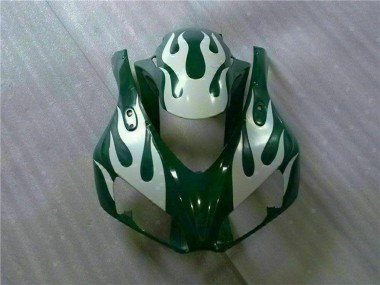 2006-2007 Honda CBR1000RR Motorcycle Fairings - White Green Flame Canada Websites