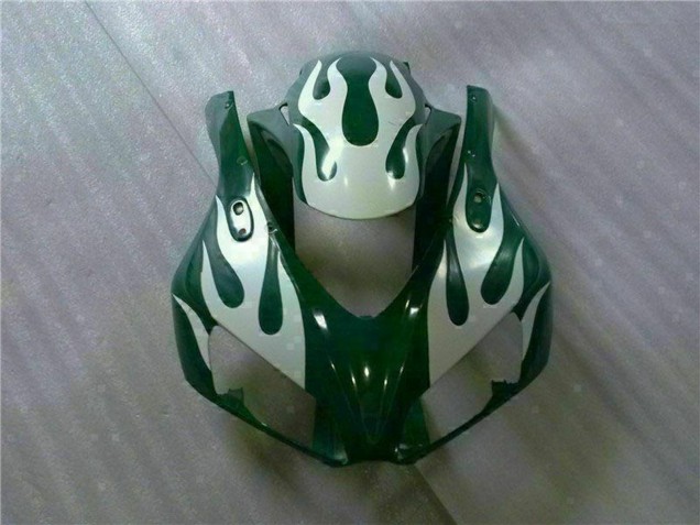 2006-2007 Honda CBR1000RR Motorcycle Fairings - White Green Flame Canada Websites