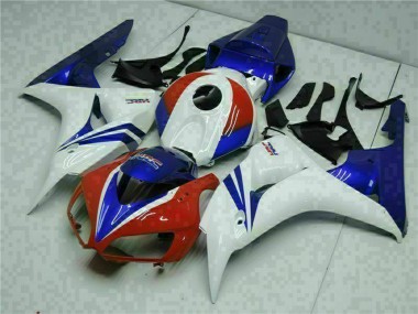 2006-2007 Honda CBR1000RR Motorcycle Fairing Kits - White Red Blue HRC Canada Websites