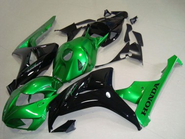 2006-2007 Honda CBR1000RR Motorcycle Fairings - Green Glossy Black Canada Websites