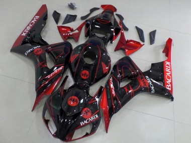 2006-2007 Honda CBR1000RR Motorcycle Fairings - Red Glossy Black Bacardi Canada Websites