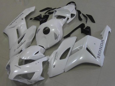 2006-2007 Honda CBR1000RR Motorcycle Fairings - White with Silver Decals Canada Websites