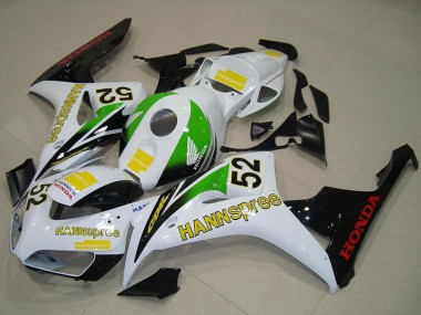 2006-2007 Honda CBR1000RR Motorcycle Fairings - White Green Yellow Glossy Black Hannspree 52 Canada Websites