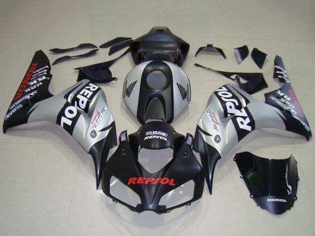 2006-2007 Honda CBR1000RR Motorcycle Fairing - Silver Matte Black Repsol Canada Websites