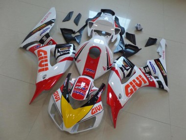 2006-2007 Honda CBR1000RR Motorcycle Fairings - White Red Yellow Glossy Black Givi HRC Canada Websites