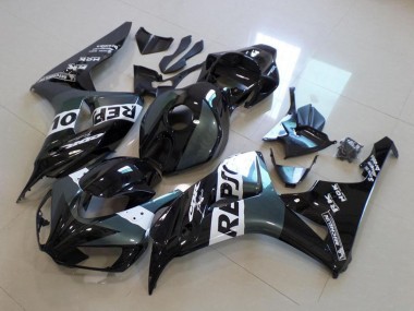 2006-2007 Honda CBR1000RR Motorcycle Fairing - Grey White Glossy Black Repsol Canada Websites