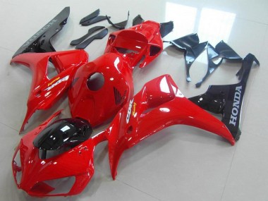 2006-2007 Honda CBR1000RR Bike Fairings - Red Glossy Black Canada Websites