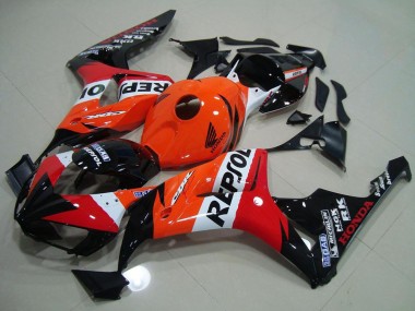 2006-2007 Honda CBR1000RR Motorcycle Fairing Kits - Orange White Red Glossy Black Repsol Canada Websites
