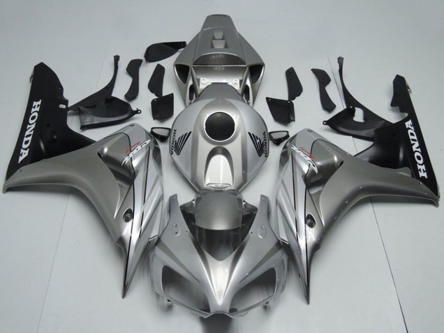 2006-2007 Honda CBR1000RR Motorcycle Fairing - Silver Matte Black Canada Websites