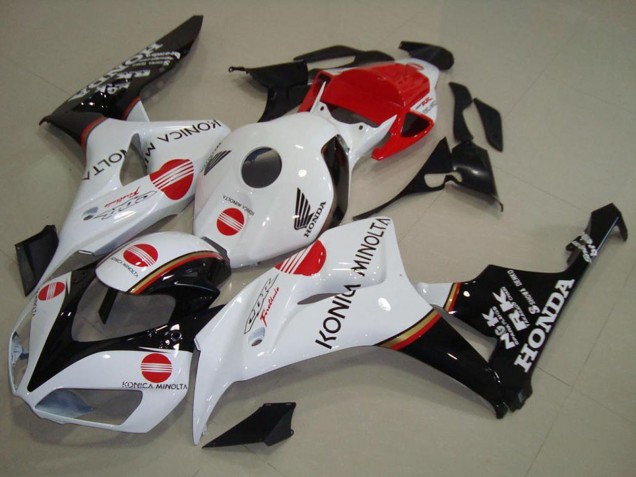 2006-2007 Honda CBR1000RR Motorcycle Fairing - White Red Glossy Black Konica Minolta Canada Websites