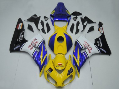 2006-2007 Honda CBR1000RR Motorcycle Fairings - Blue Yellow White Glossy Black Red Nastro Azzurro Canada Websites