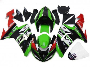 2006-2007 Kawasaki ZX10R Motorcycle Fairings - Green White Red Black 66 Canada Websites