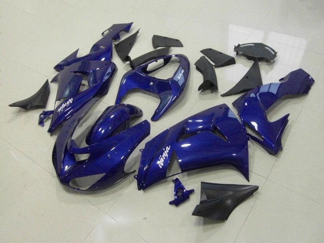 2006-2007 Kawasaki ZX10R Motorcycle Fairing Kits - Dark Blue Canada Websites