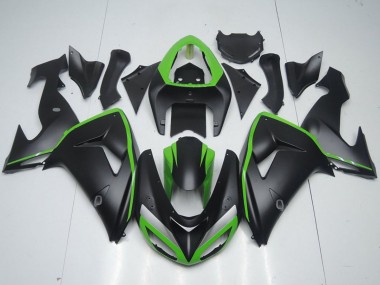 2006-2007 Kawasaki ZX10R Motorcycle Fairing - Green Matte Black Canada Websites