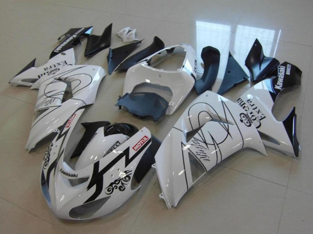 2006-2007 Kawasaki ZX10R Motorcycle Fairings - White Black Red Motul Corona Extra Canada Websites