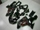 2006-2007 Kawasaki ZX10R Motorcycle Fairing Kits - Glossy Black Red Flame Canada Websites