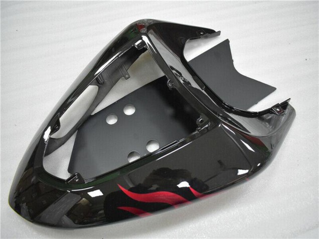 2006-2007 Kawasaki ZX10R Motorcycle Fairing - Glossy Black Red Flame Canada Websites