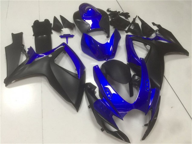 2006-2007 Suzuki GSXR 600/750 Motorcycle Fairings - Blue Matte Black Canada Websites
