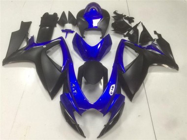 2006-2007 Suzuki GSXR 600/750 Motorcycle Fairings - Blue Matte Black Canada Websites