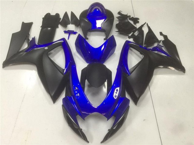 2006-2007 Suzuki GSXR 600/750 Motorcycle Fairings - Blue Matte Black Canada Websites