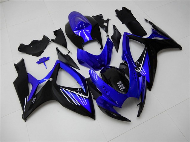 2006-2007 Suzuki GSXR 600/750 Motorcycle Fairings - Blue Glossy Black Canada Websites