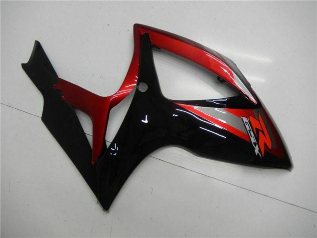 2006-2007 Suzuki GSXR 600/750 Motorcycle Fairing - Red Glossy Black Canada Websites