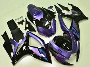 2006-2007 Suzuki GSXR 600/750 Motorcycle Fairings - Purple Glossy Black Blue Canada Websites