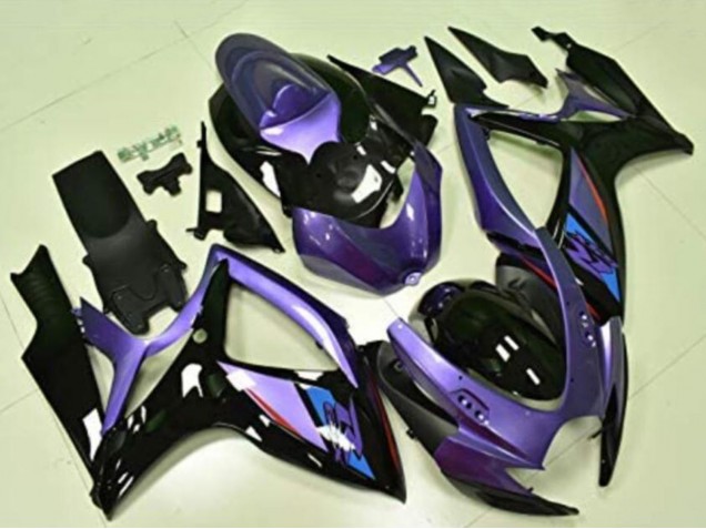 2006-2007 Suzuki GSXR 600/750 Motorcycle Fairings - Purple Glossy Black Blue Canada Websites